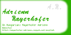 adrienn mayerhofer business card